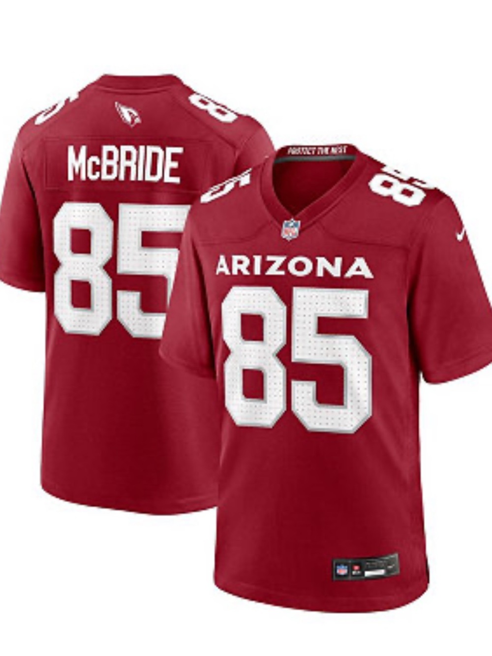 Arizona Cardinals Trey McBride NWT Red White Home Dri Fit Nike NFL Jersey L